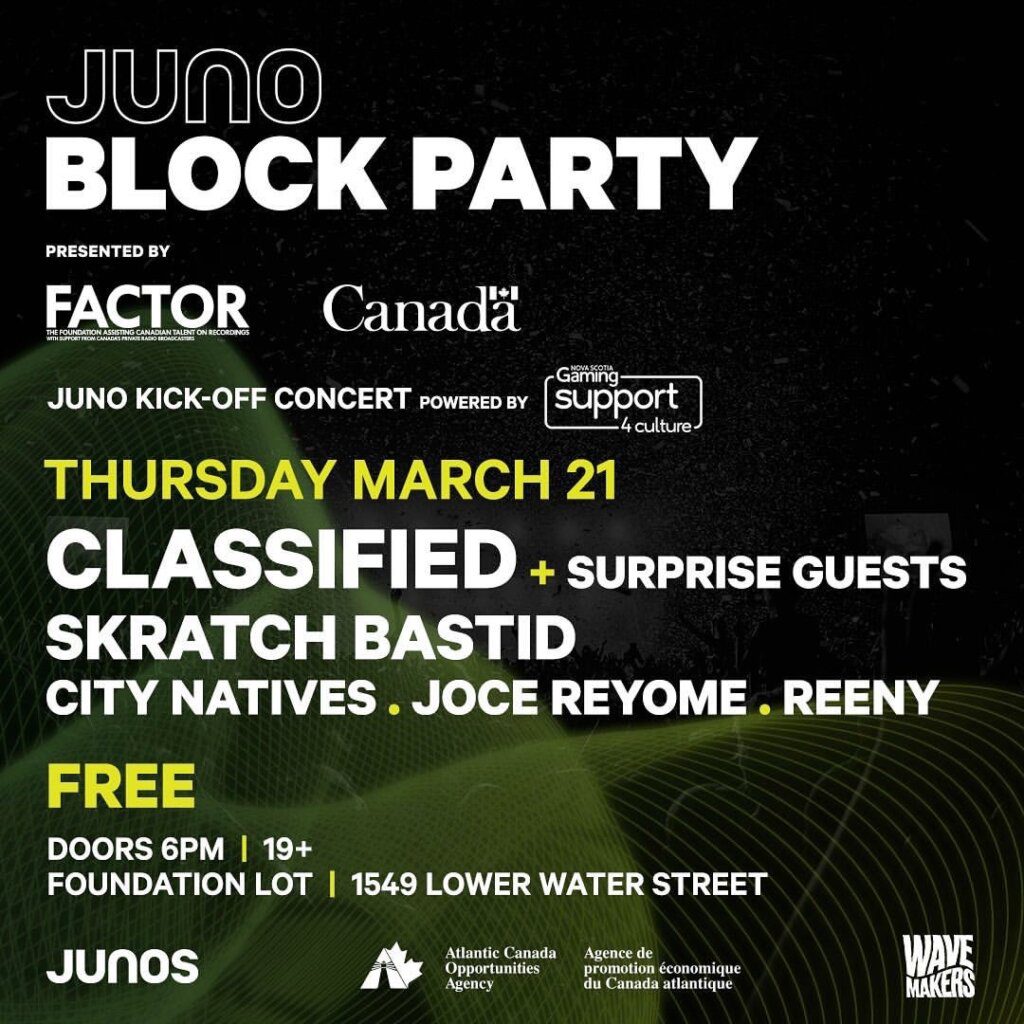 Juno Awards Blocko Flyer 2024