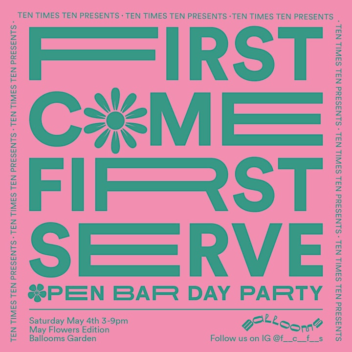 flyer for First Come First Serve