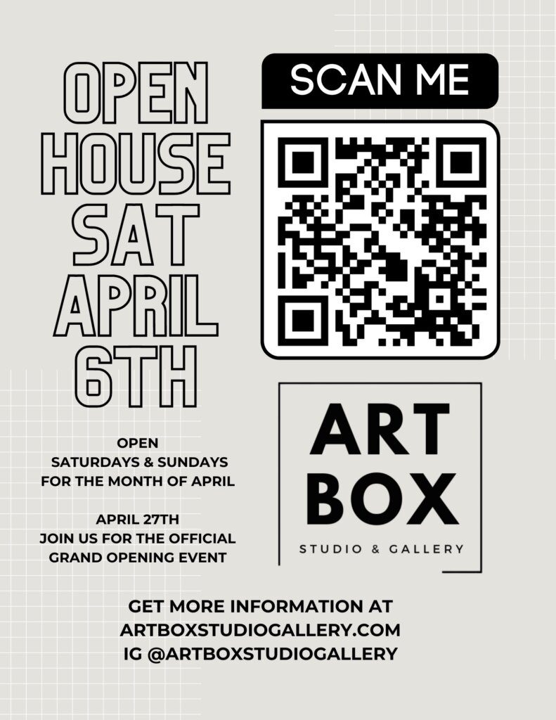 Flyer for Artbox Studio Gallery Toronto