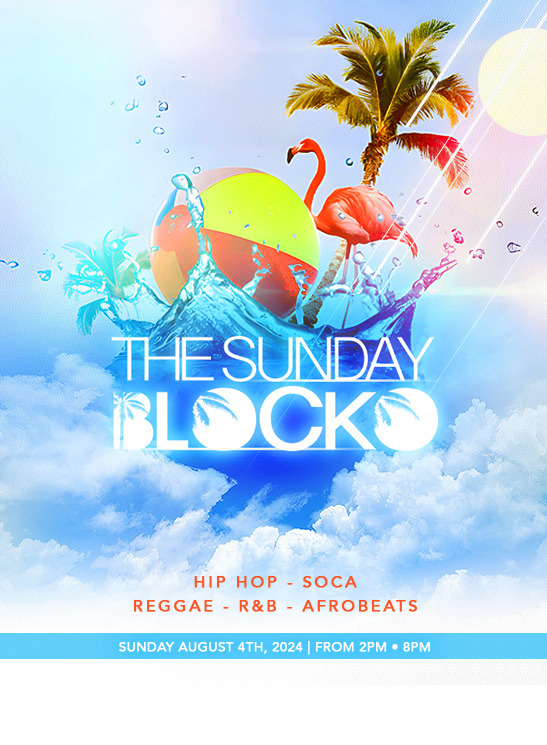 Flyer for Caribana Sunday: BLOCKO Event in Toronto