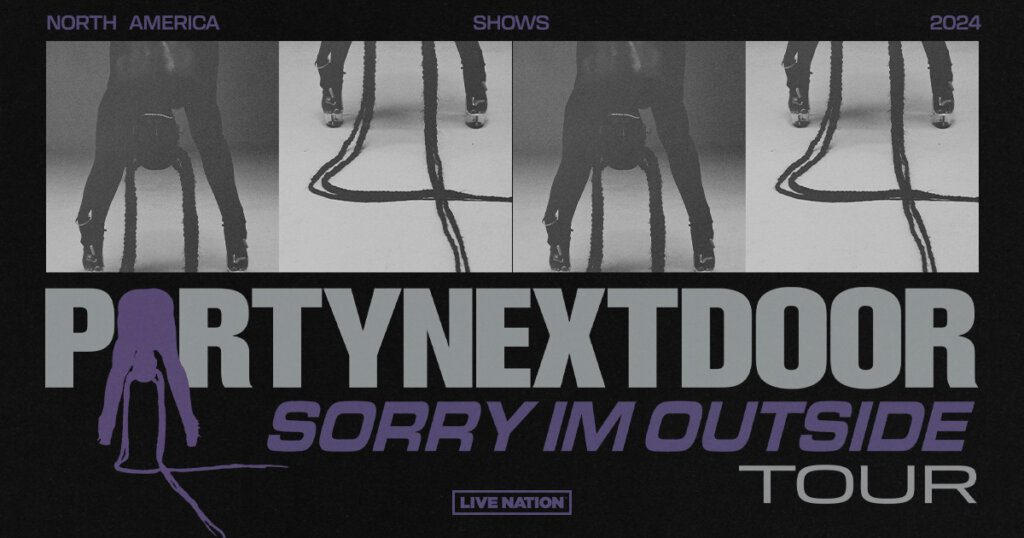 PARTYNEXTDOOR- Sorry I'm Outside Tour - Live-Nation flyer artwork