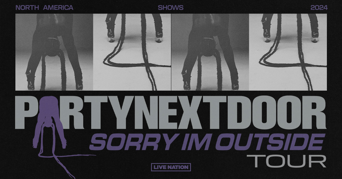 PARTYNEXTDOOR- Sorry I'm Outside Tour - Live-Nation flyer artwork