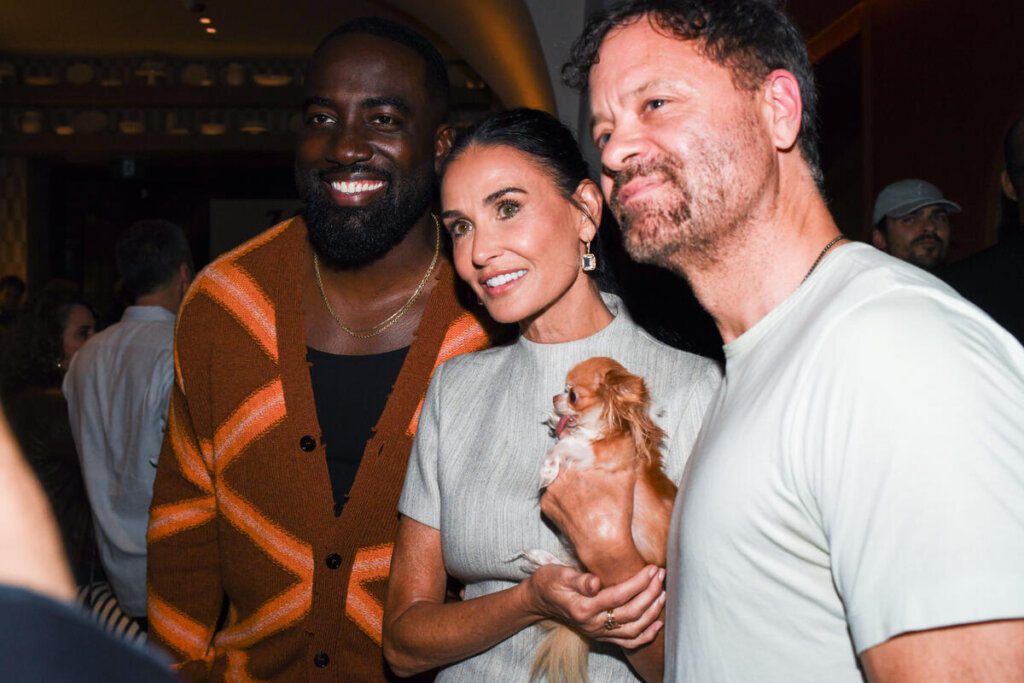 Demi Moore and Shamier Anderson at  TIFF Variety Cover Party-Talk-of-Toronto-2024