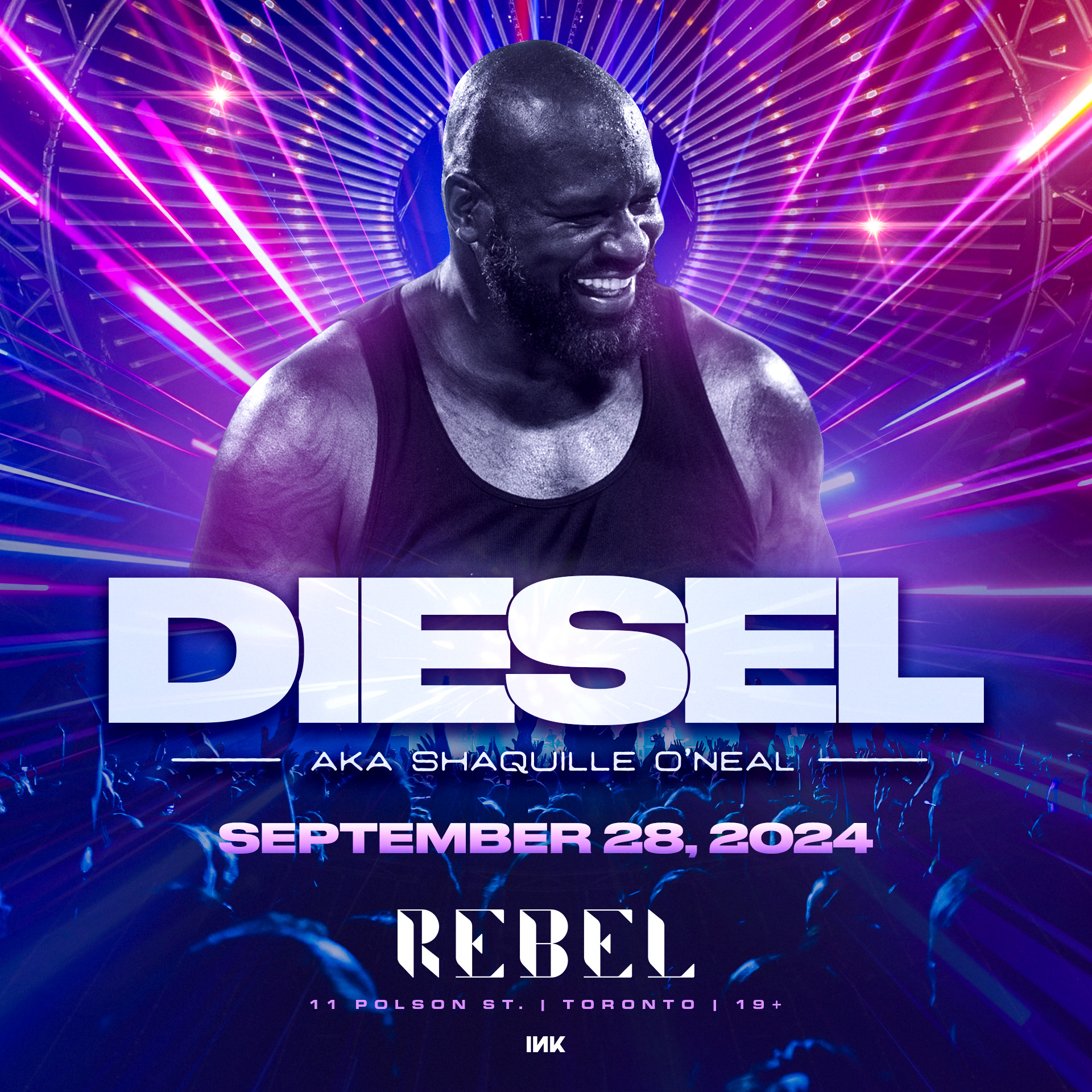 DJ Diesel Shaquille O'Neal Rebel flyer