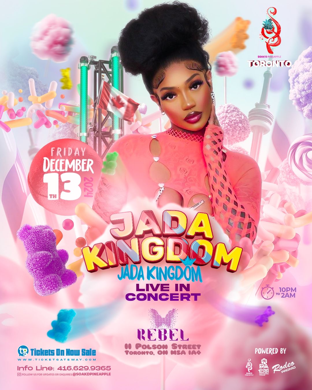 Jada Kingdom Concert Flyer for Toronto