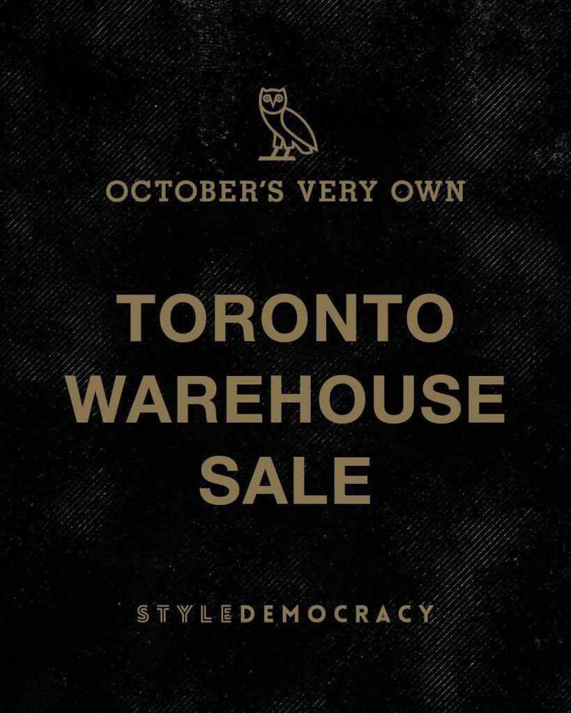 OVO Warehouse Sale Toronto 2025