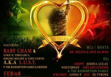 Redemption 25 Year Anniversary Bob and Lover’s Rock Edition with BABY CHAM & L.U.S.T.