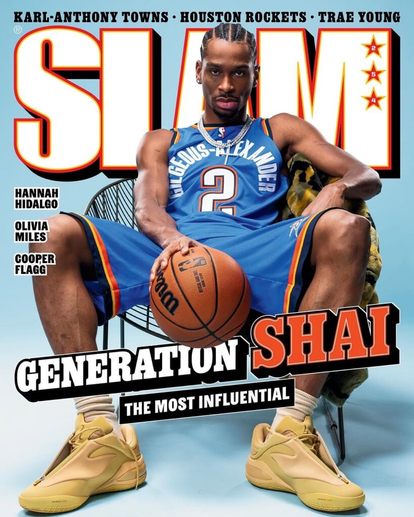 shai gilgeous-alexander slam magazine cover