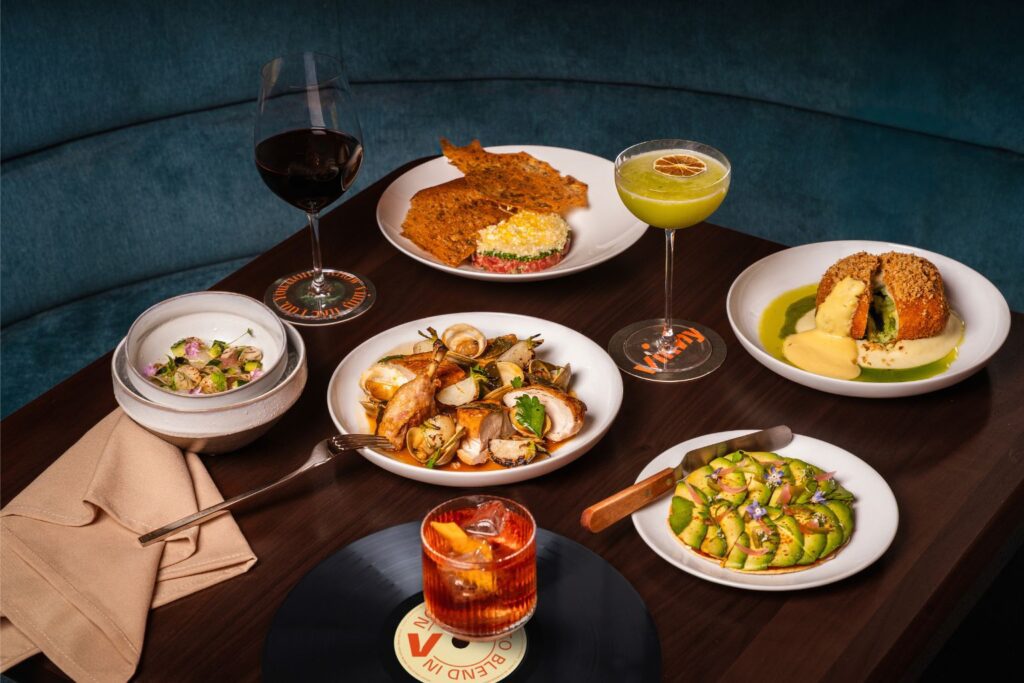 Food at Vinny Restaurant in Toronto