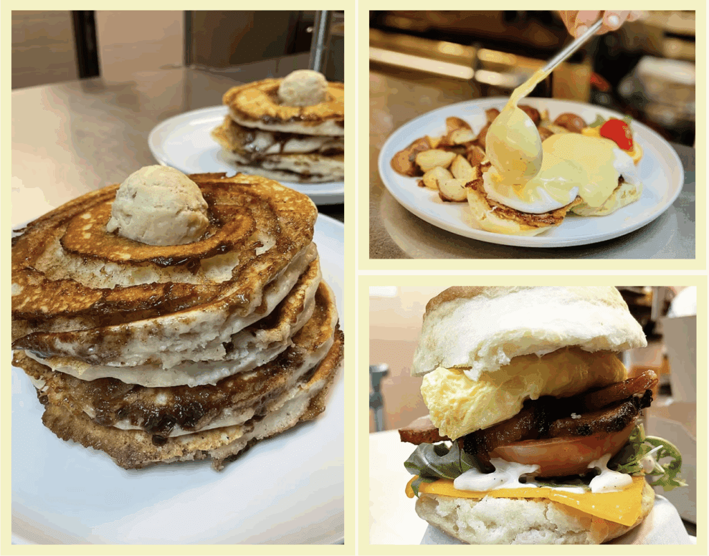 delicious food at brunch in Toronto