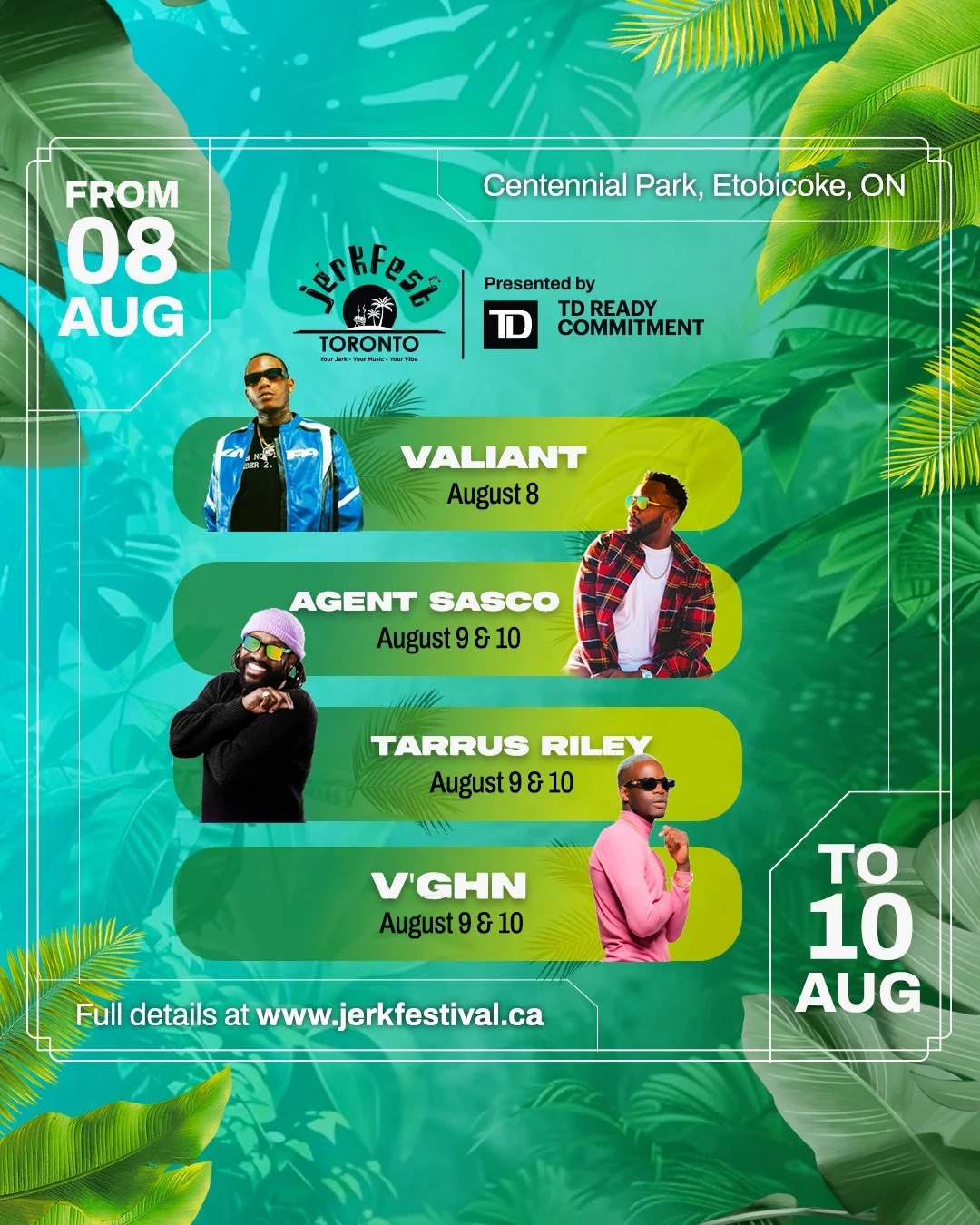Jerkfest Toronto Reggae Flyer 2025