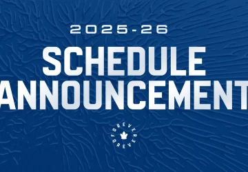 Maple Leafs Announce 2025-26 NHL Regular Season Schedule