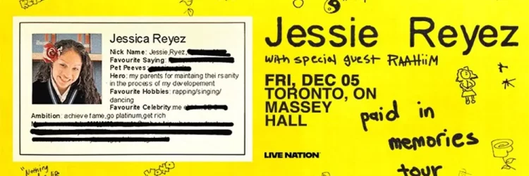 Jessie Reyez Live in Concert — Paid In Memories Tour – Toronto