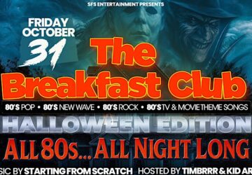 DJ Starting From Scratch Presents The Breakfast Club – Halloween Edition is Your 80’s Time Machine