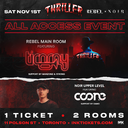 TIMMY TRUMPET - Main Room REBEL-Thriller-Halloween Party-Toronto-Nightlife flyer