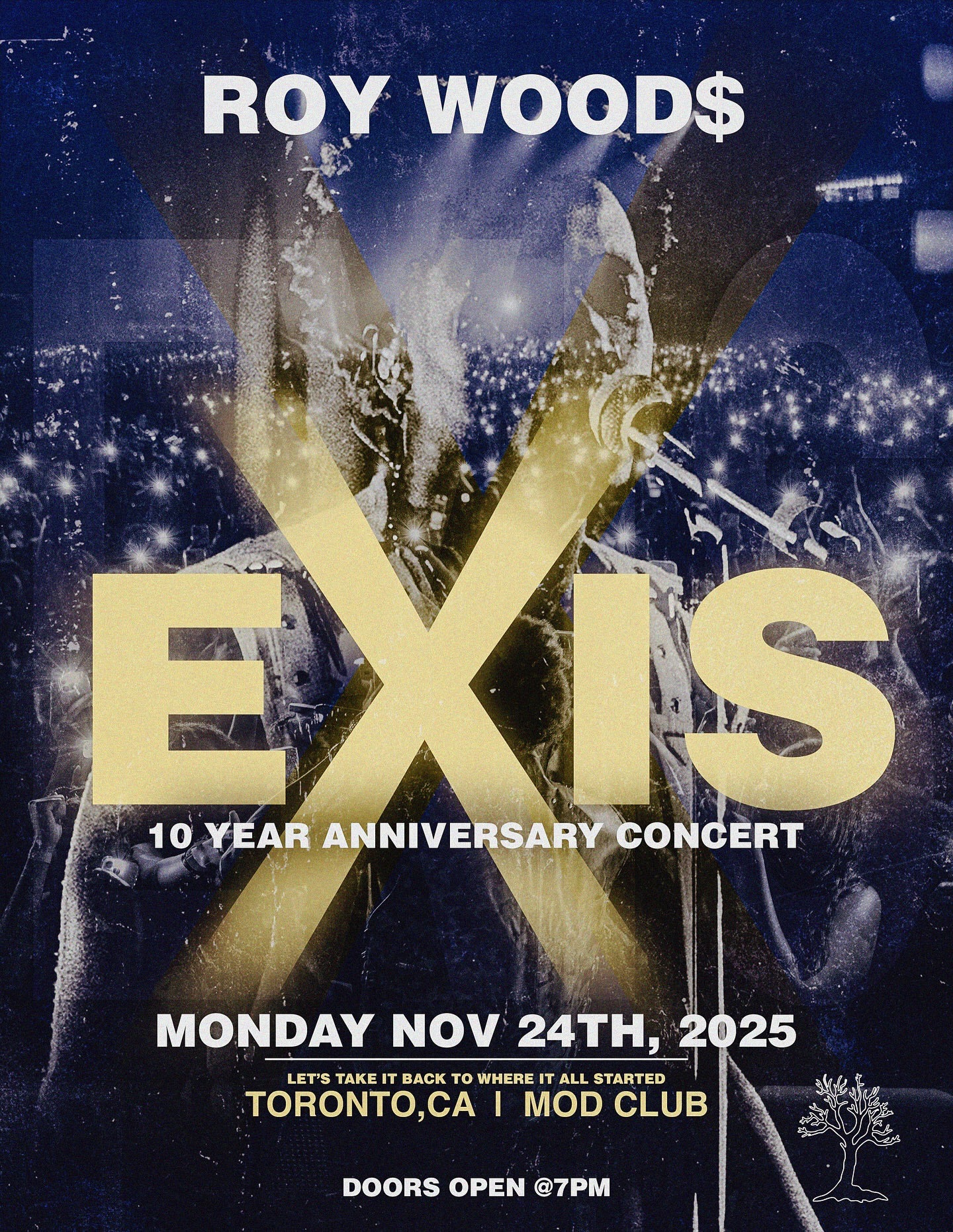 Roy Woods Toronto Concert 10 year anniversary flyer
