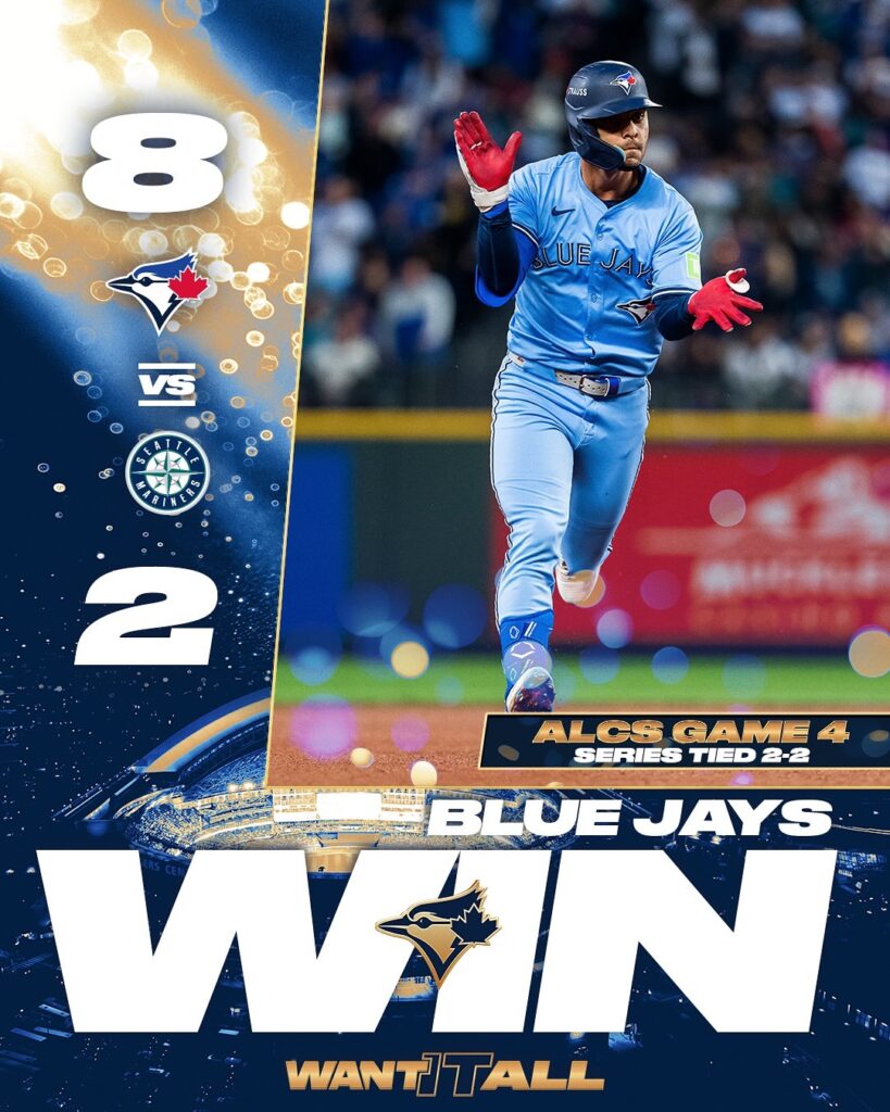 ALCS Game 4 Win - TOronto Blue Jays