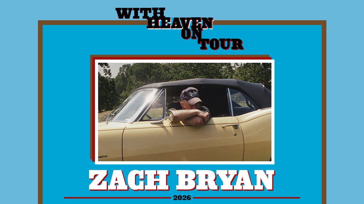 Zach Bryan Concert in Toronto: With Heaven On Tour flyer