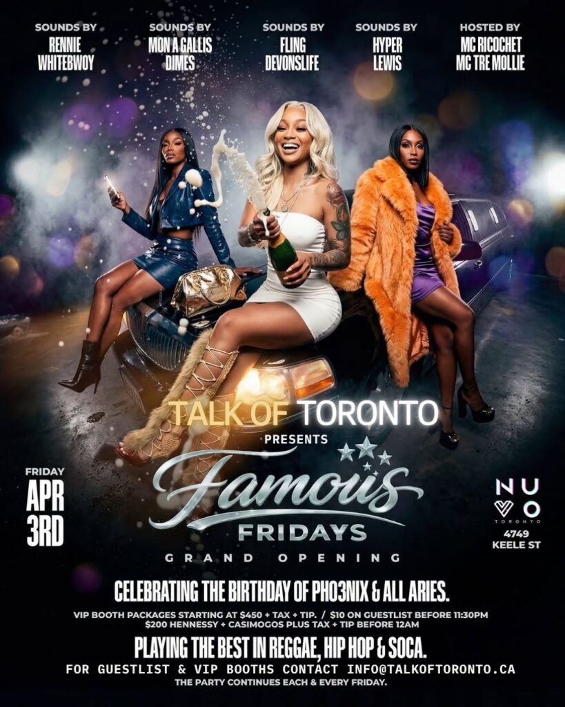 Famous Fridays Nuvo Toronto Nightlife