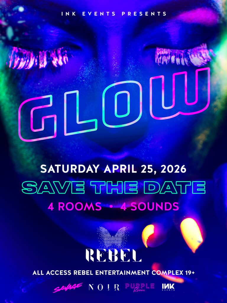 GLOW 2026 Rebel Toronto flyer