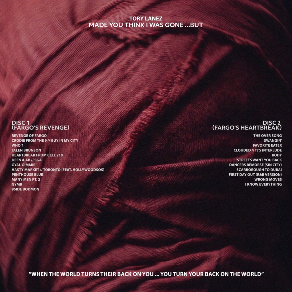 Tory Lanez Made You Think I Was Gone album artwork