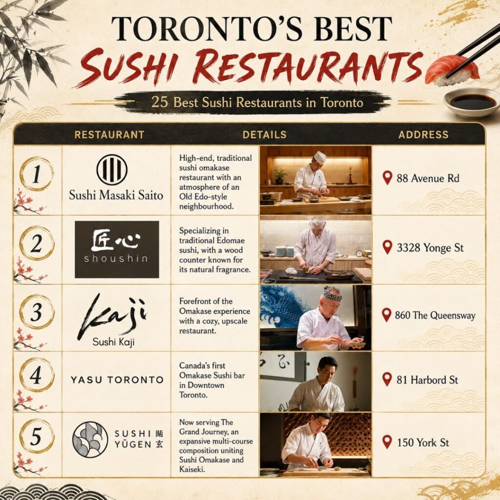 best sushi restaurants in Toronto photo 3