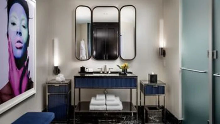 Guest bathroom at BISHA, a Luxury Collection Hotel, Toronto
