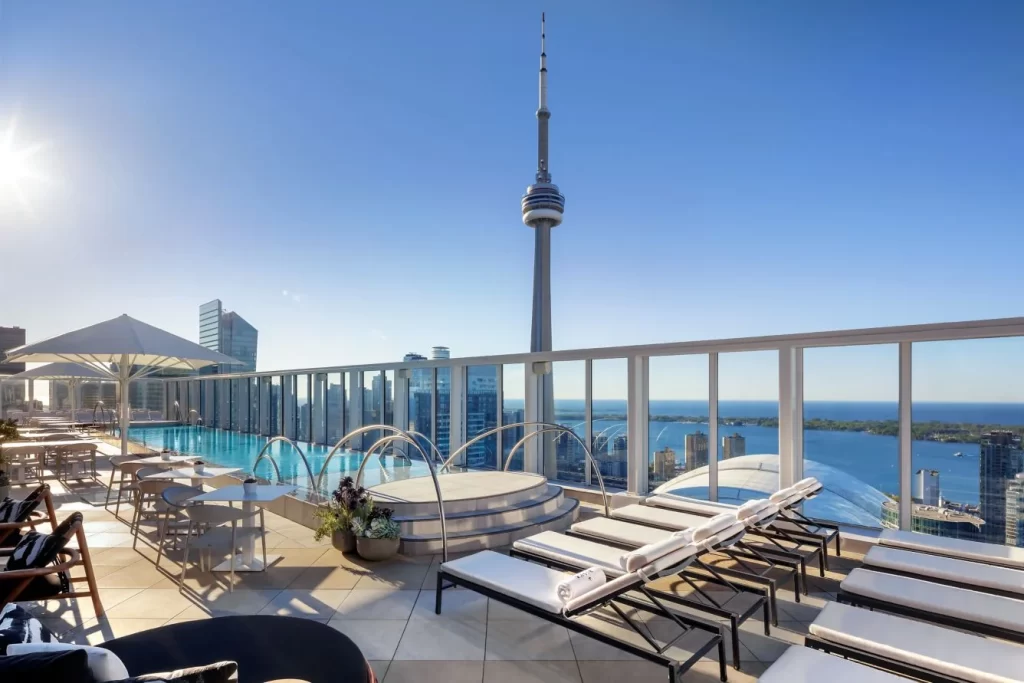 Rooftop pool at BISHA, a Luxury Collection Hotel, Toronto