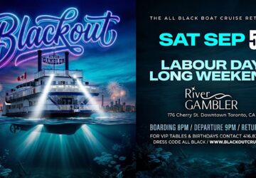 BLACKOUT 2026 The All Black Boat Cruise September 5th