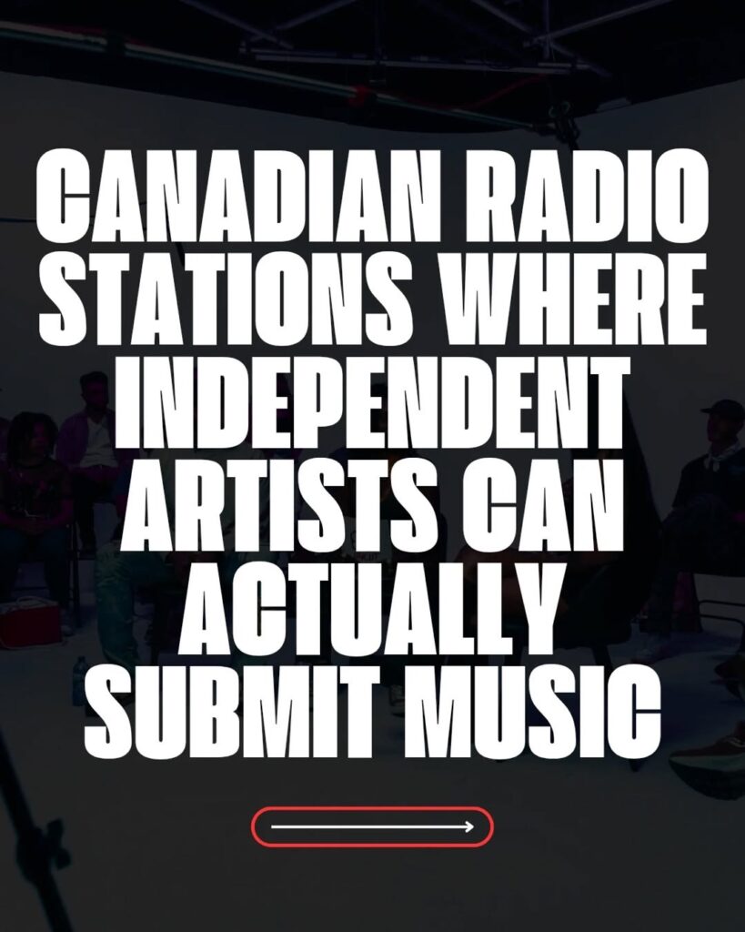 Canadian radio stations for independent artists Toronto photo