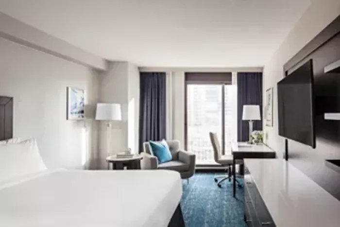 Guest room at Chelsea Hotel, Toronto