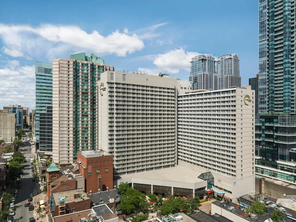 Exterior of Chelsea Hotel, Toronto in downtown Toronto