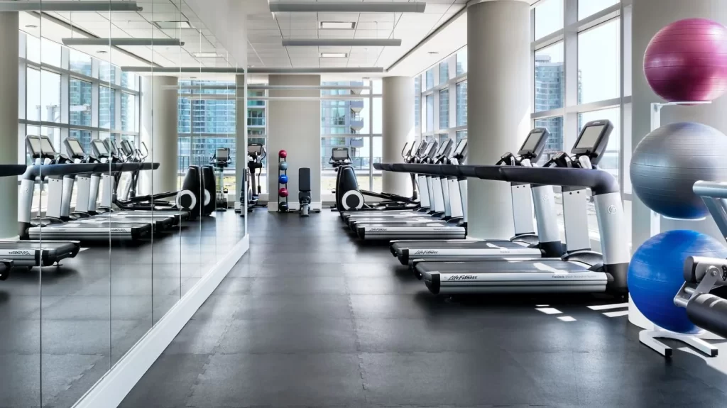 Fitness centre at Delta Hotels by Marriott Toronto