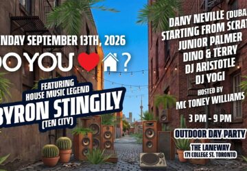 Do You Love House Day Party w/ TEN CITY’s Byron Stingily at The Laneway