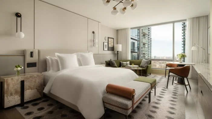Guest room at Four Seasons Hotel Toronto