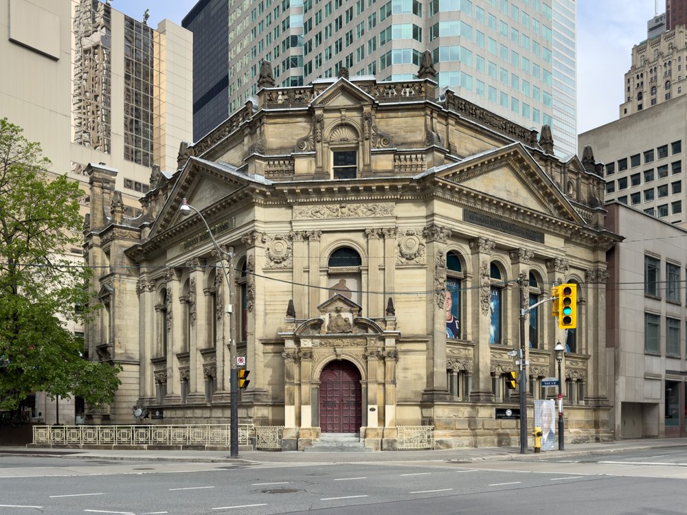 Hockey Hall of Fame exterior building in downtown Toronto