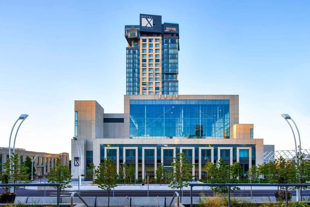 Exterior of Hotel X Toronto at Exhibition Place in Toronto