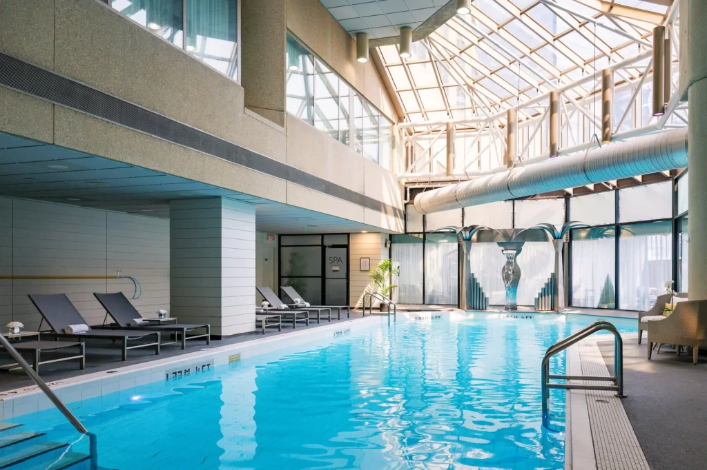 Indoor saltwater pool at InterContinental Toronto Centre