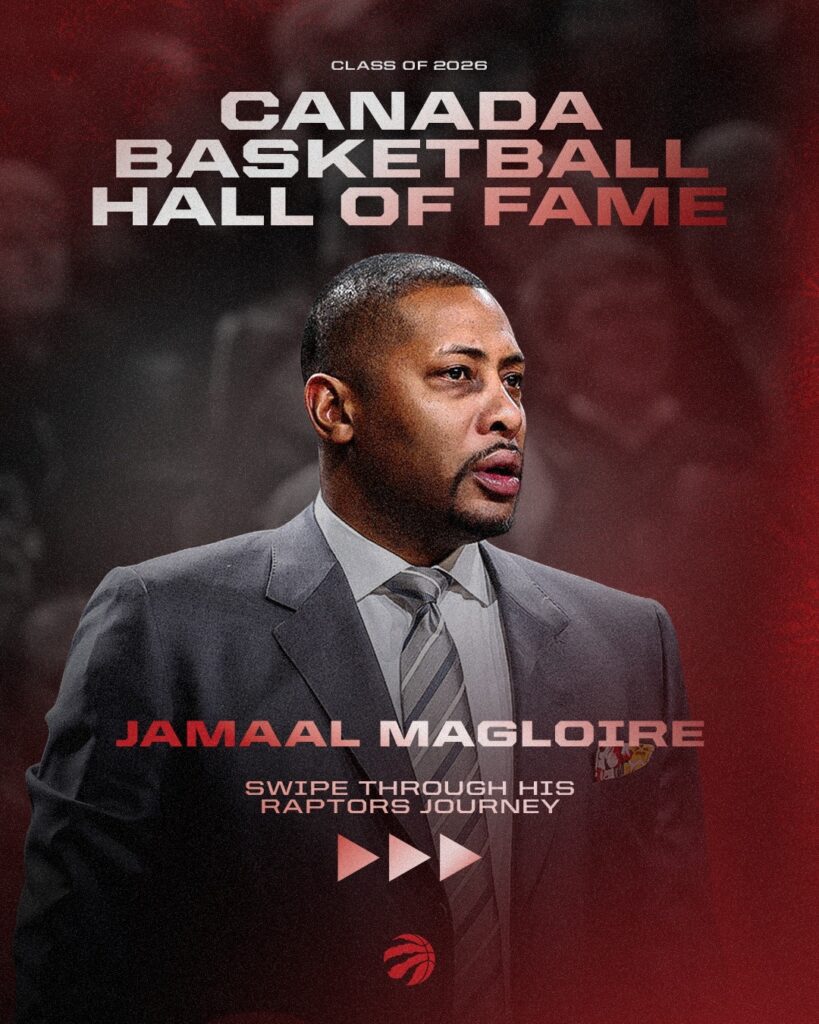 Jamaal Magloire Canadian Basketball Hall of Fame Toronto photo 2