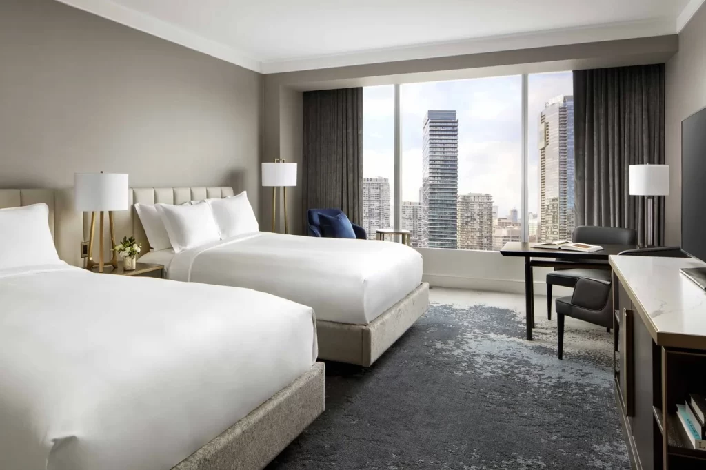 Luxury guest room at The Ritz-Carlton Toronto