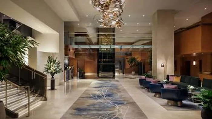 Luxury lobby at The Ritz-Carlton Toronto
