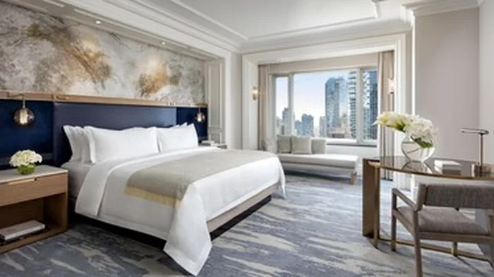 Luxury king guest room at The St. Regis Toronto