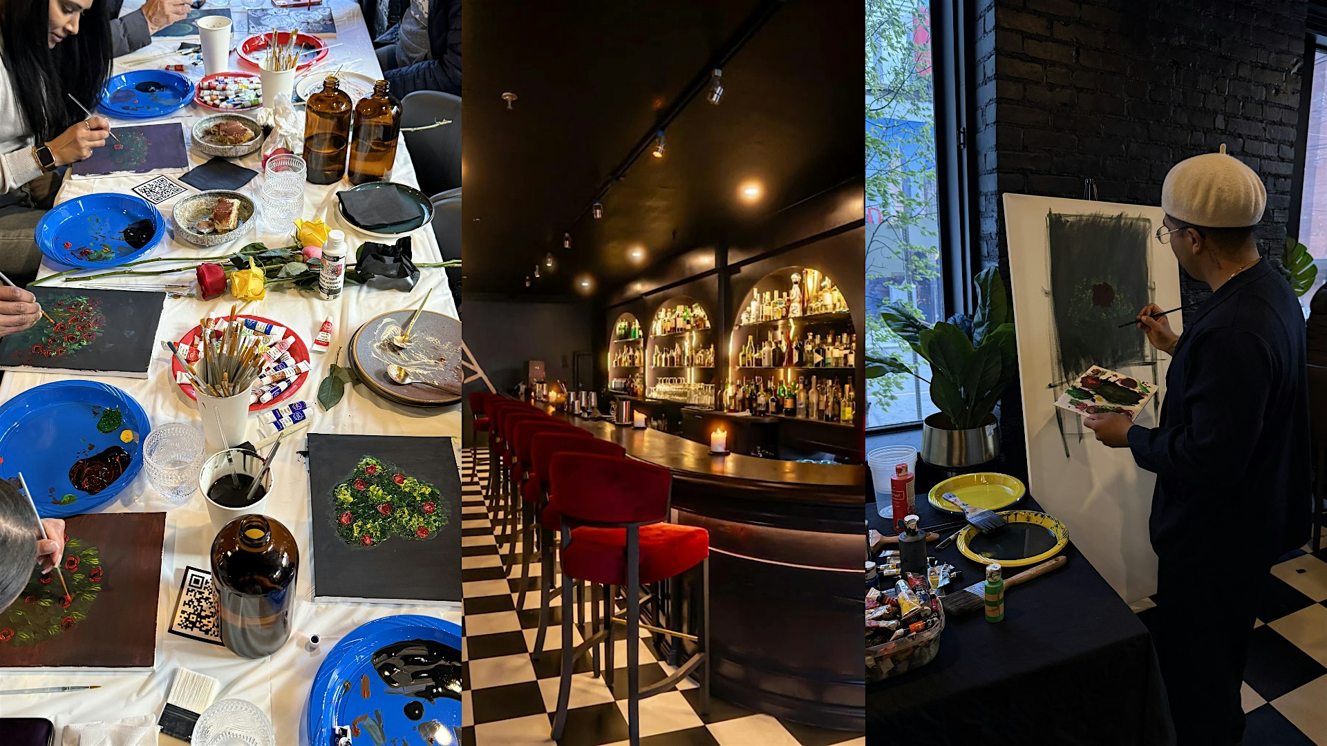 Sunday Sip & Paint Brunch | Bottomless Mimosas Toronto at Bar Maaya | Toronto