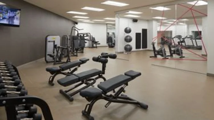 Fitness centre at Toronto Marriott City Centre Hotel