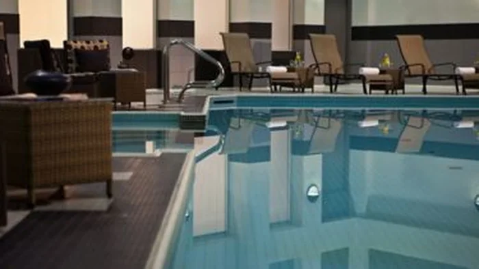 Indoor pool at Toronto Marriott City Centre Hotel