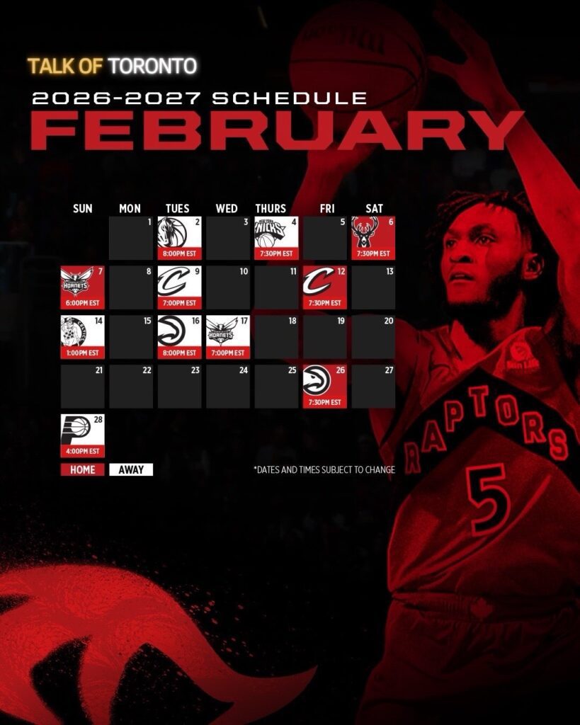 Toronto Raptors Official 2026–2027 Schedule at Scotiabank Arena Toronto photo 5