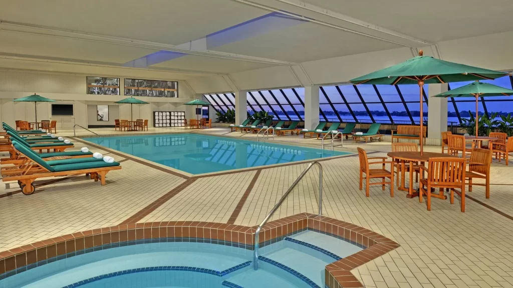 Indoor swimming pool at The Westin Harbour Castle, Toronto