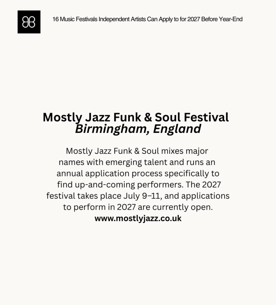 2027 music festivals for independent artists Toronto photo 2