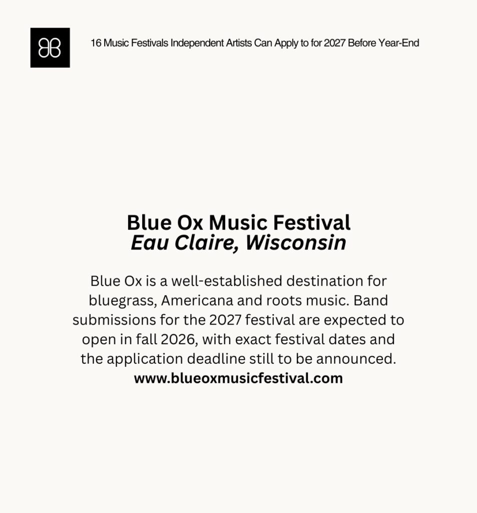 2027 music festivals for independent artists Toronto photo 8
