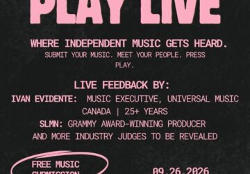 Toronto’s Press & Play Live Invites Emerging Artists to Submit One Song